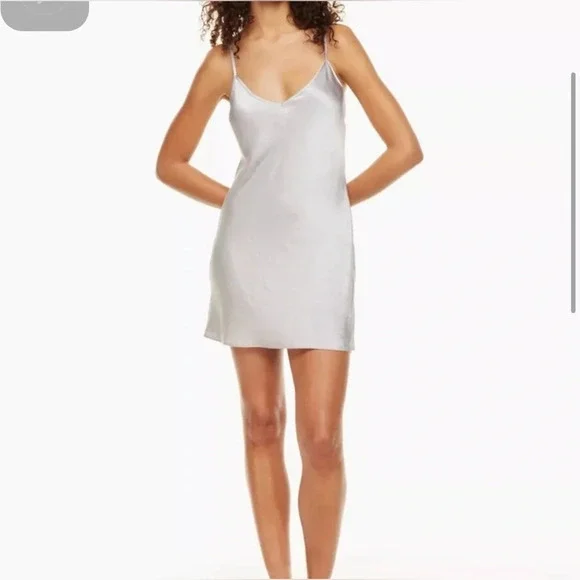 WILFRED Only Satin Slip Mini Dress - Picture 4 of 9